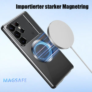 Magnetische Handyhülle mit Spiegelschutzständer für Samsung