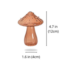 Laden Sie das Bild in den Galerie-Viewer, Handgefertigte Pilzknospenvase aus Glas