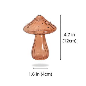 Handgefertigte Pilzknospenvase aus Glas