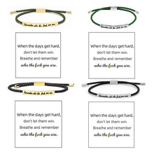 Laden Sie das Bild in den Galerie-Viewer, Geflochtenes, verstellbares Inspire-Armband