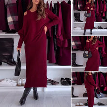 Laden Sie das Bild in den Galerie-Viewer, Lässiger Hosenträgerrock, modisches Pullover-Set