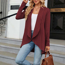 Laden Sie das Bild in den Galerie-Viewer, Langärmlige Strickjacke, Mantel