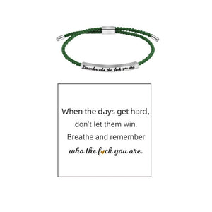 Geflochtenes, verstellbares Inspire-Armband