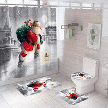 Laden Sie das Bild in den Galerie-Viewer, Weihnachtsmann bedruckter Duschvorhang