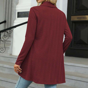 Langärmlige Strickjacke, Mantel
