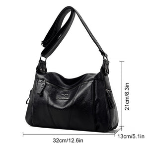 Große Kapazität Schulter PU-Leder Tasche