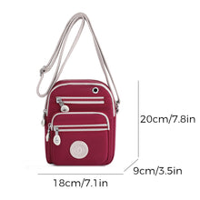 Laden Sie das Bild in den Galerie-Viewer, Nylon-Umhängegürteltasche für Damen mit mehreren Taschen