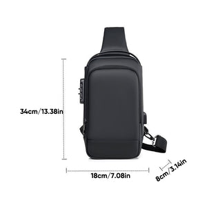 Brusttasche mit Passwortschutz für Herren