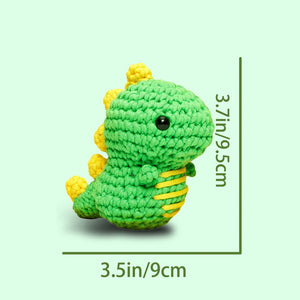 Bunte gehäkelte Dinosaurier