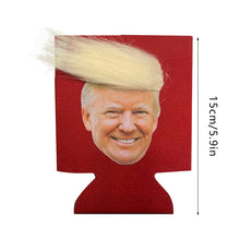 Laden Sie das Bild in den Galerie-Viewer, Lustige Dosen-Kühlerhüllen mit Trump-Haar