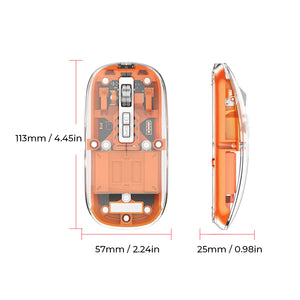 Kabellose transparente Bluetooth-Maus