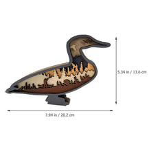 Laden Sie das Bild in den Galerie-Viewer, Holzschnitzerei Entenornamente