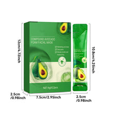 Laden Sie das Bild in den Galerie-Viewer, Avocado-Schaum-Gesichtsmaske (12 Stück)