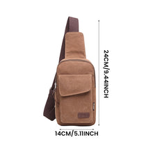 Laden Sie das Bild in den Galerie-Viewer, Schulter-/Brusttasche aus Segeltuch