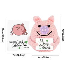 Laden Sie das Bild in den Galerie-Viewer, Rosa gestrickte Schweinchenpuppe