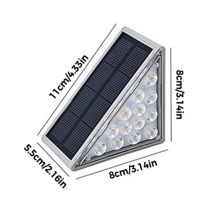 LED-Solar-Stufenlichter Wasserdichtes Treppenlicht für draußen