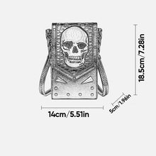 Laden Sie das Bild in den Galerie-Viewer, Punk Stil Totenkopf Mini Gürteltasche