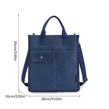 Laden Sie das Bild in den Galerie-Viewer, Damen Denim-Segeltuch-Tasche mit großer Kapazität