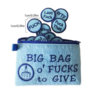 Große Tüte F*cks zum Verschenken Zipper Pouch