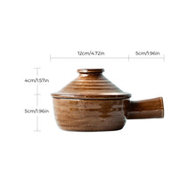 Laden Sie das Bild in den Galerie-Viewer, Schale mit Seitengriff aus grobem Geschirr