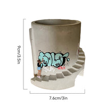 Laden Sie das Bild in den Galerie-Viewer, Kreativer Graffiti-Blumentopf-Stifthalter