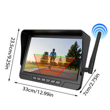 Laden Sie das Bild in den Galerie-Viewer, Drahtlose Rückfahrkamera mit Magnetischer Solar 7&quot; DVR Monitor