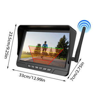 Drahtlose Rückfahrkamera mit Magnetischer Solar 7" DVR Monitor