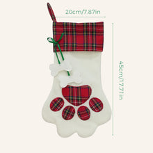 Laden Sie das Bild in den Galerie-Viewer, Weihnachtsstrümpfe in Pfötchenform