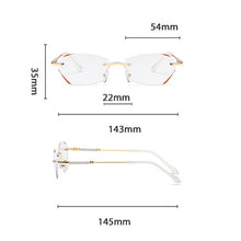 Laden Sie das Bild in den Galerie-Viewer, Modische randlose Anti-Blaulicht-Lesebrille