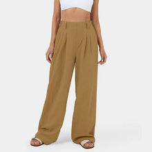 Laden Sie das Bild in den Galerie-Viewer, High-Waist Weite Damen-Hose