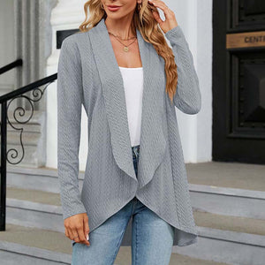 Langärmlige Strickjacke, Mantel