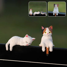 Laden Sie das Bild in den Galerie-Viewer, Mini-Katzenfigur Handbemalt