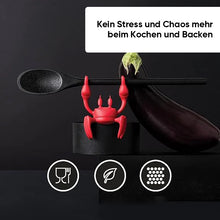 Laden Sie das Bild in den Galerie-Viewer, Rote Krabbe Silikon-Utensilienauflage