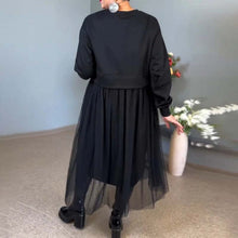 Laden Sie das Bild in den Galerie-Viewer, Unregelmäßig genähtes einfarbiges elegantes Kleid