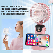 Laden Sie das Bild in den Galerie-Viewer, Tragbarer Ventilator mit Digitalanzeige