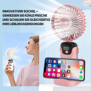 Tragbarer Ventilator mit Digitalanzeige