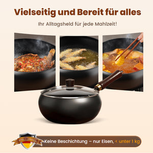 Antihaftbeschichteter Eisenwok