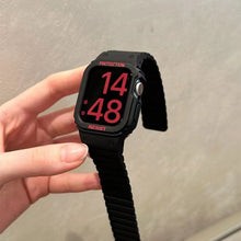 Laden Sie das Bild in den Galerie-Viewer, Integriertes magnetisches Silikonarmband der Apple Watch