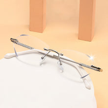 Laden Sie das Bild in den Galerie-Viewer, Modische randlose Anti-Blaulicht-Lesebrille