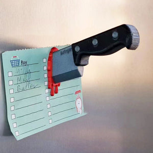 Halloween Kreativer Axt Ahornblatt Kühlschrankmagnet