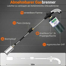 Laden Sie das Bild in den Galerie-Viewer, Professioneller Propan-Unkrautbrenner