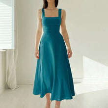 Laden Sie das Bild in den Galerie-Viewer, Neues Midikleid mit dicken Trägern für Damen