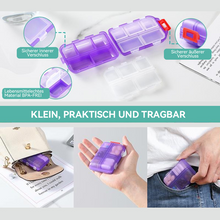 Laden Sie das Bild in den Galerie-Viewer, Reise-Pillenbox (161 Etiketten zur individuellen Gestaltung)