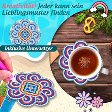 Laden Sie das Bild in den Galerie-Viewer, Untersetzer mit Diamantbemalung (Mandala)