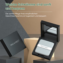 Laden Sie das Bild in den Galerie-Viewer, Tragbares Gesichtsöl-Löschpapier mit Puderquastenspiegel