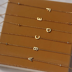 26 Buchstaben Stereo Halskette aus Edelstahl