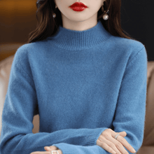 Laden Sie das Bild in den Galerie-Viewer, Damen-Pullover mit Stehkragen