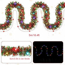 Laden Sie das Bild in den Galerie-Viewer, 🎁🎄Weihnachts-Lametta-Girlande mit LED-Lichtern