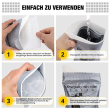 Laden Sie das Bild in den Galerie-Viewer, Tragbarer Reise-Einweg-Urinbeutel