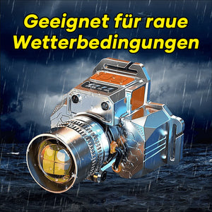 Am Kopf befestigte, superhelle Taschenlampe